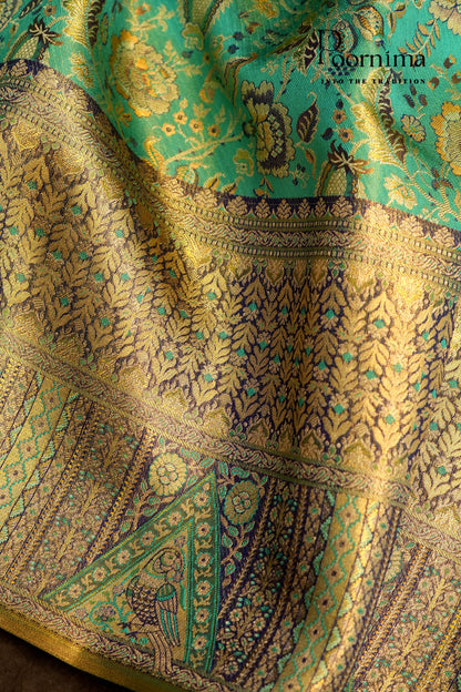 VINTAGE KANJEEVARAM-SEA GREEN
