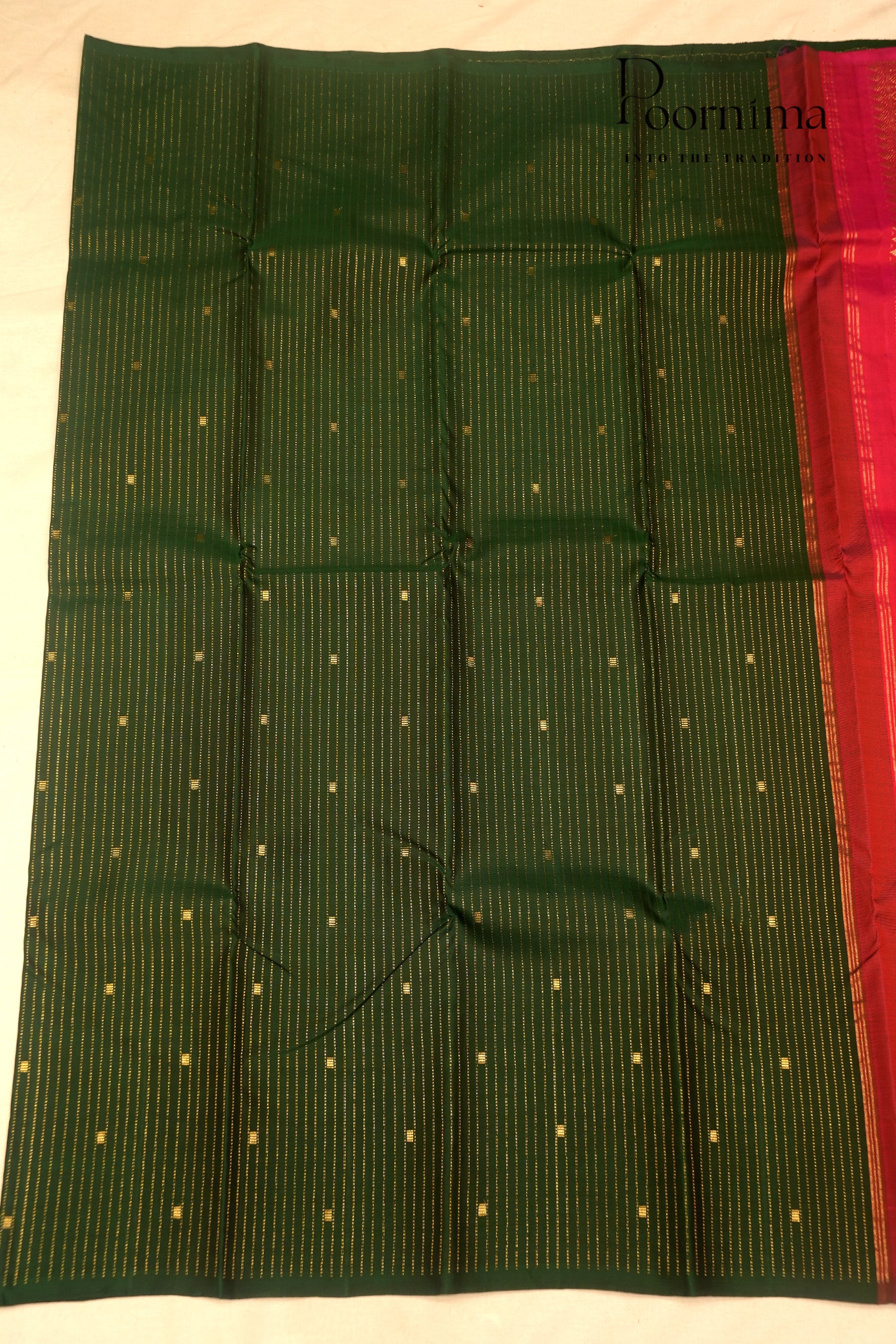 VINTAGE KANJEEVARAM- DARK GREEN
