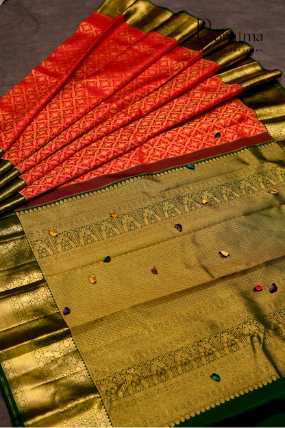 VINTAGE KANJEEVARAM- RED