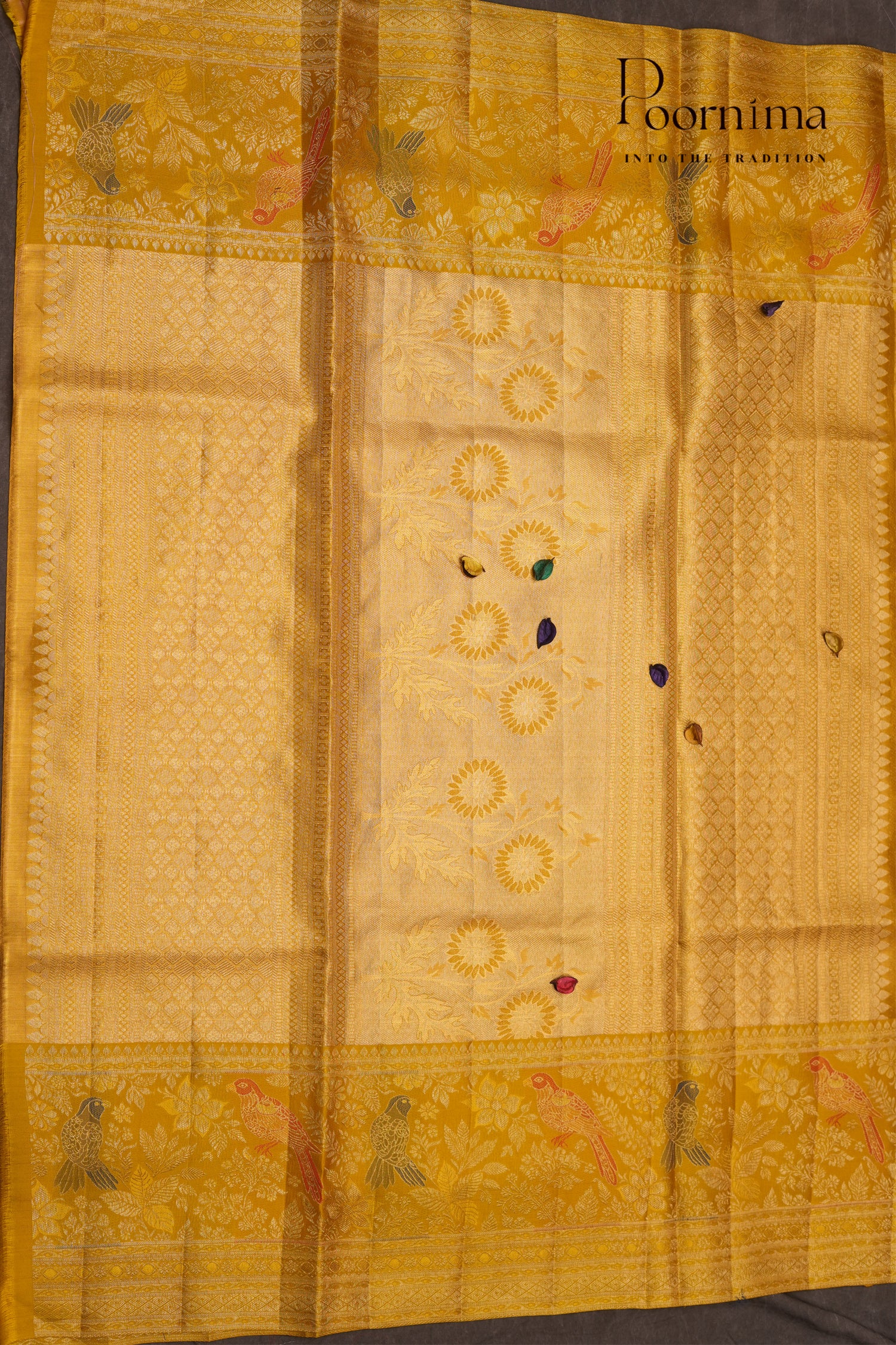 VINTAGE KANJEEVARAM- MUSTARD YELLOW