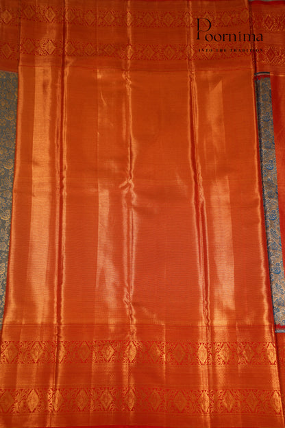 VINTAGE KANJEEVARAM- BABY BLUE