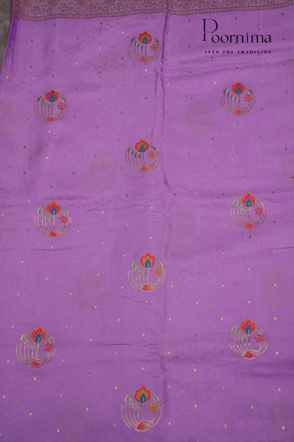 BENARASI FANCY SAREE- PURPLE