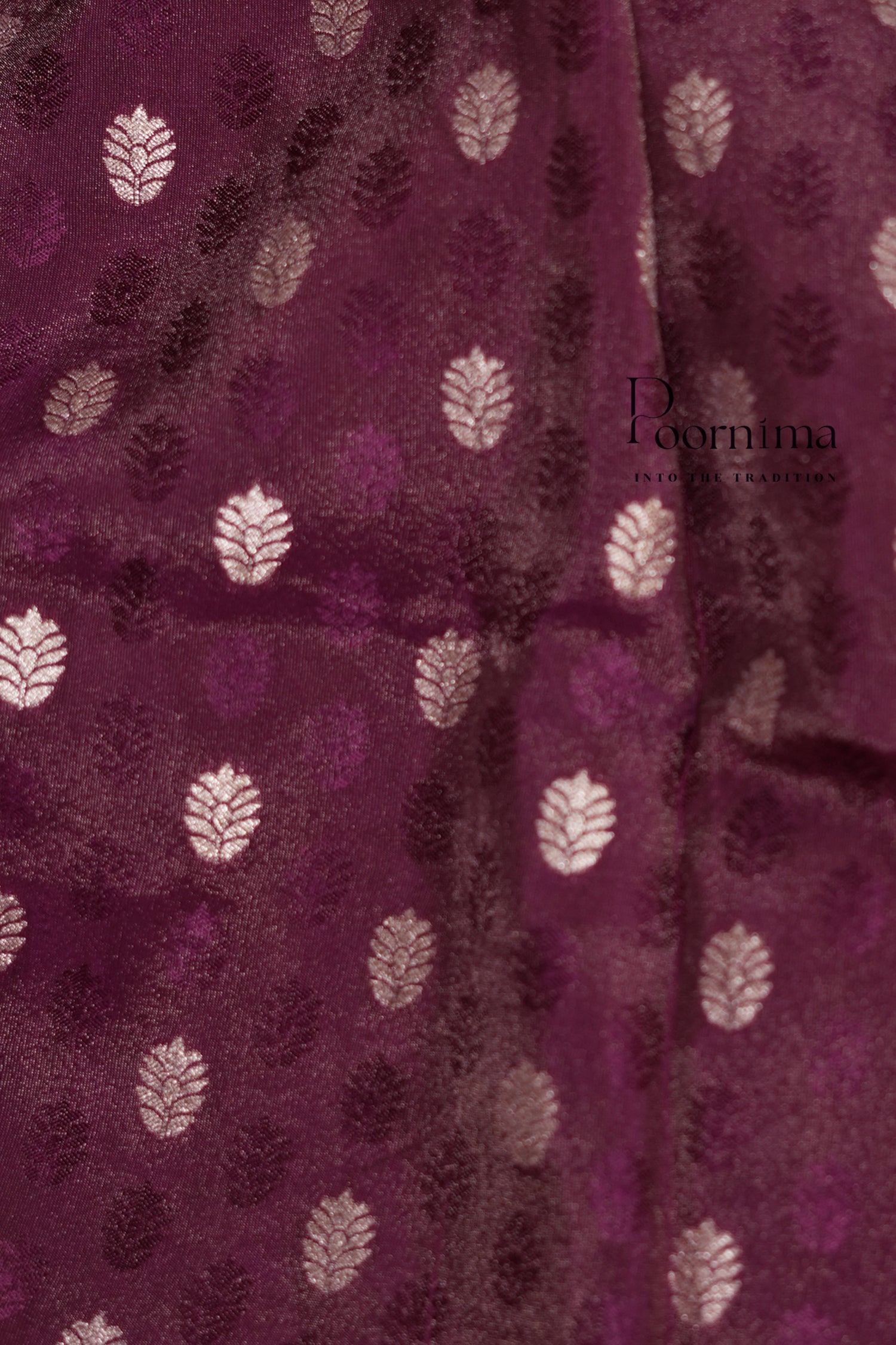 VINTAGE FANCY SAREE - WINE