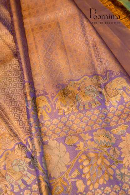 VINTAGE KANJEEVARAM- OLIVE