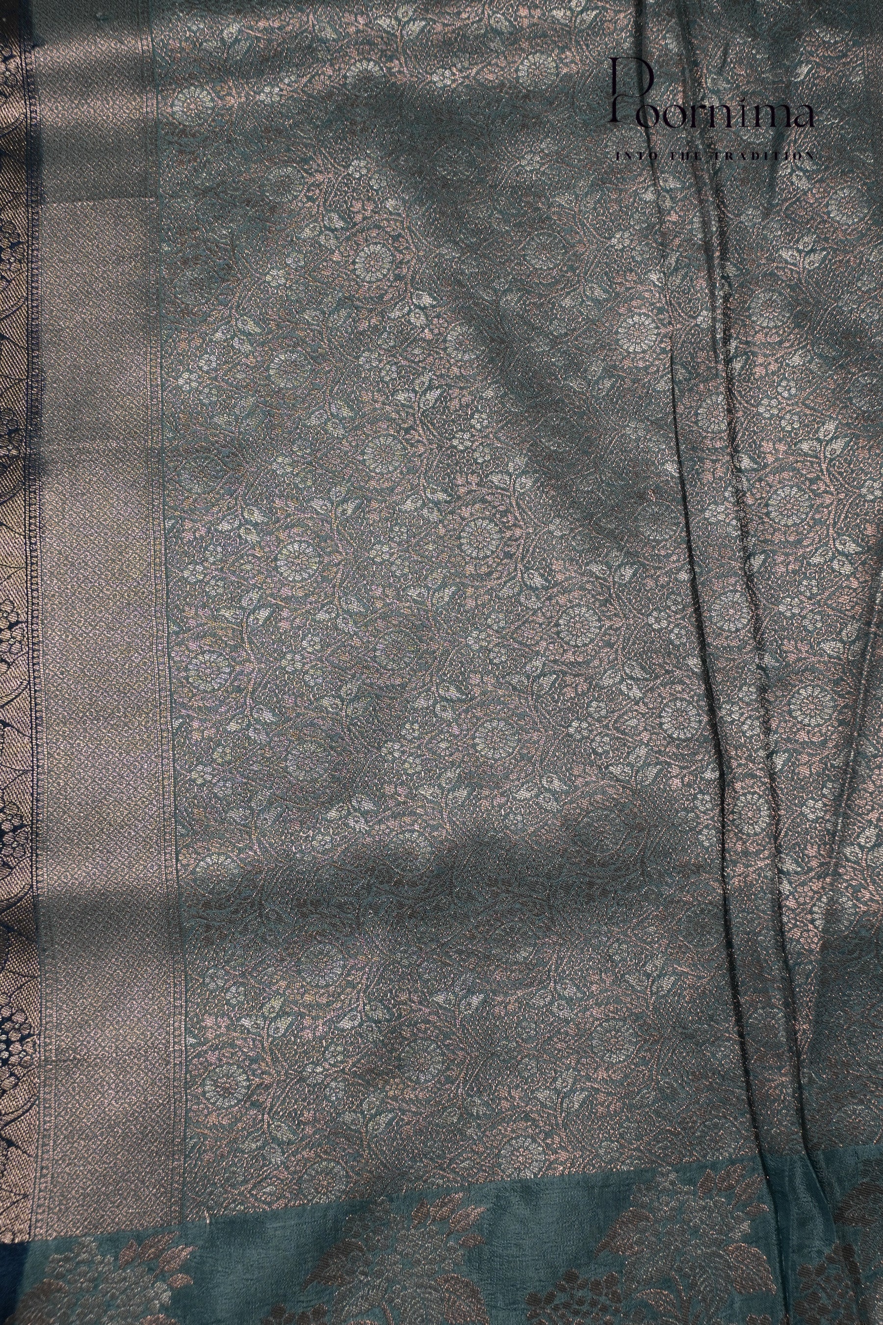 BENARASI PATTU SAREE-INDIGO