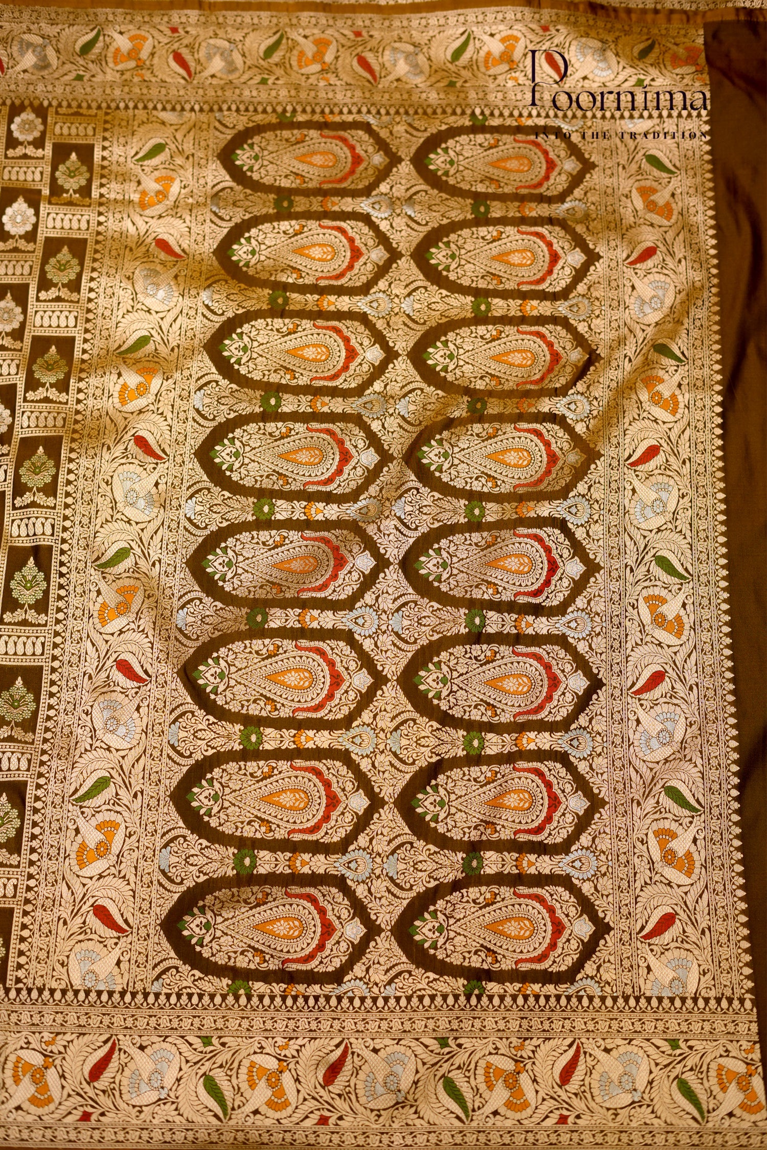 BENARASI PATTU- CARAMEL