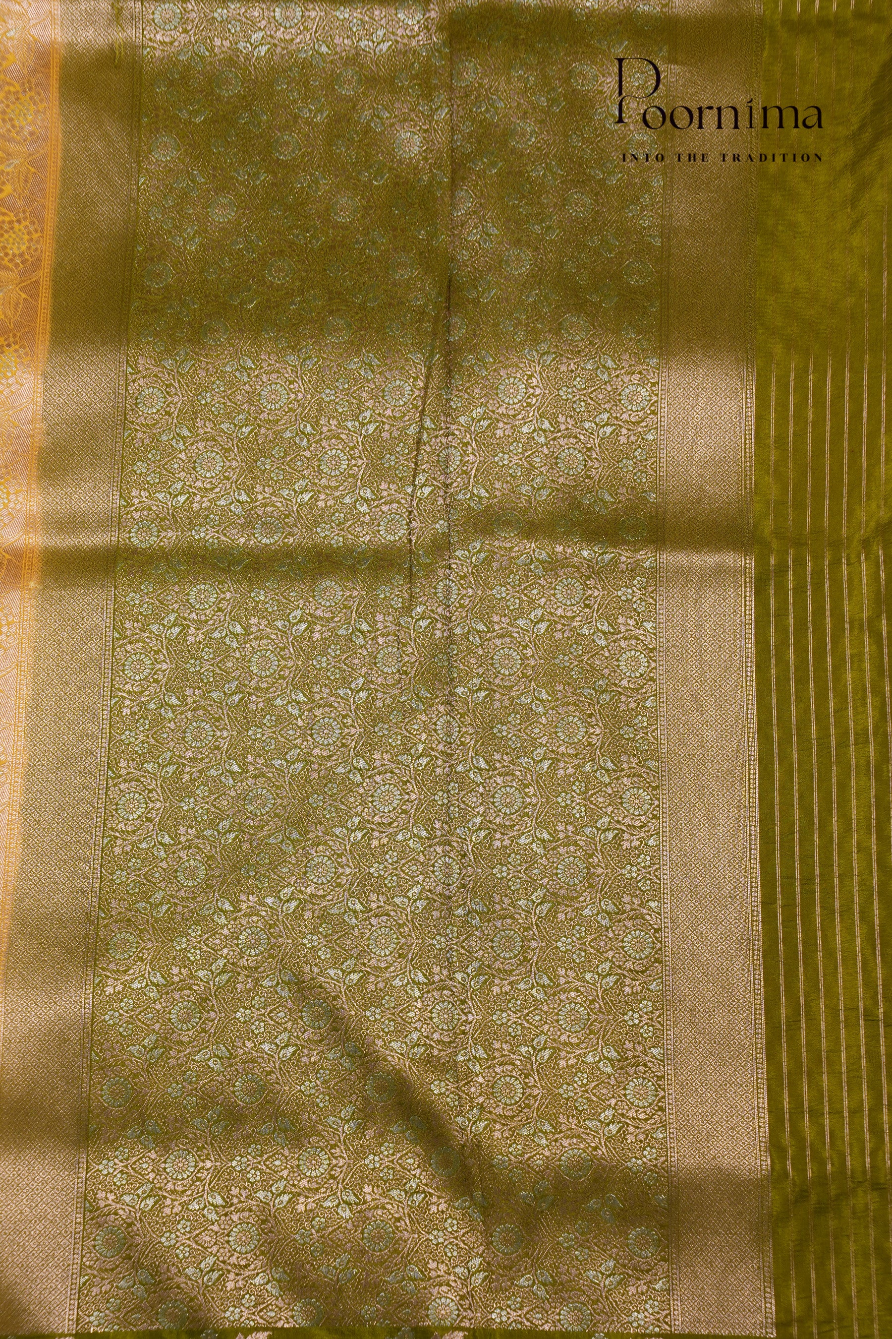 BENARASI PATTU SAREE-MUSTARD YELLOW