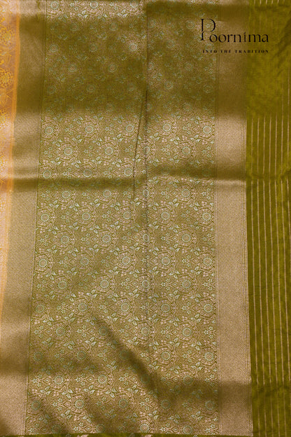 BENARASI PATTU SAREE-MUSTARD YELLOW