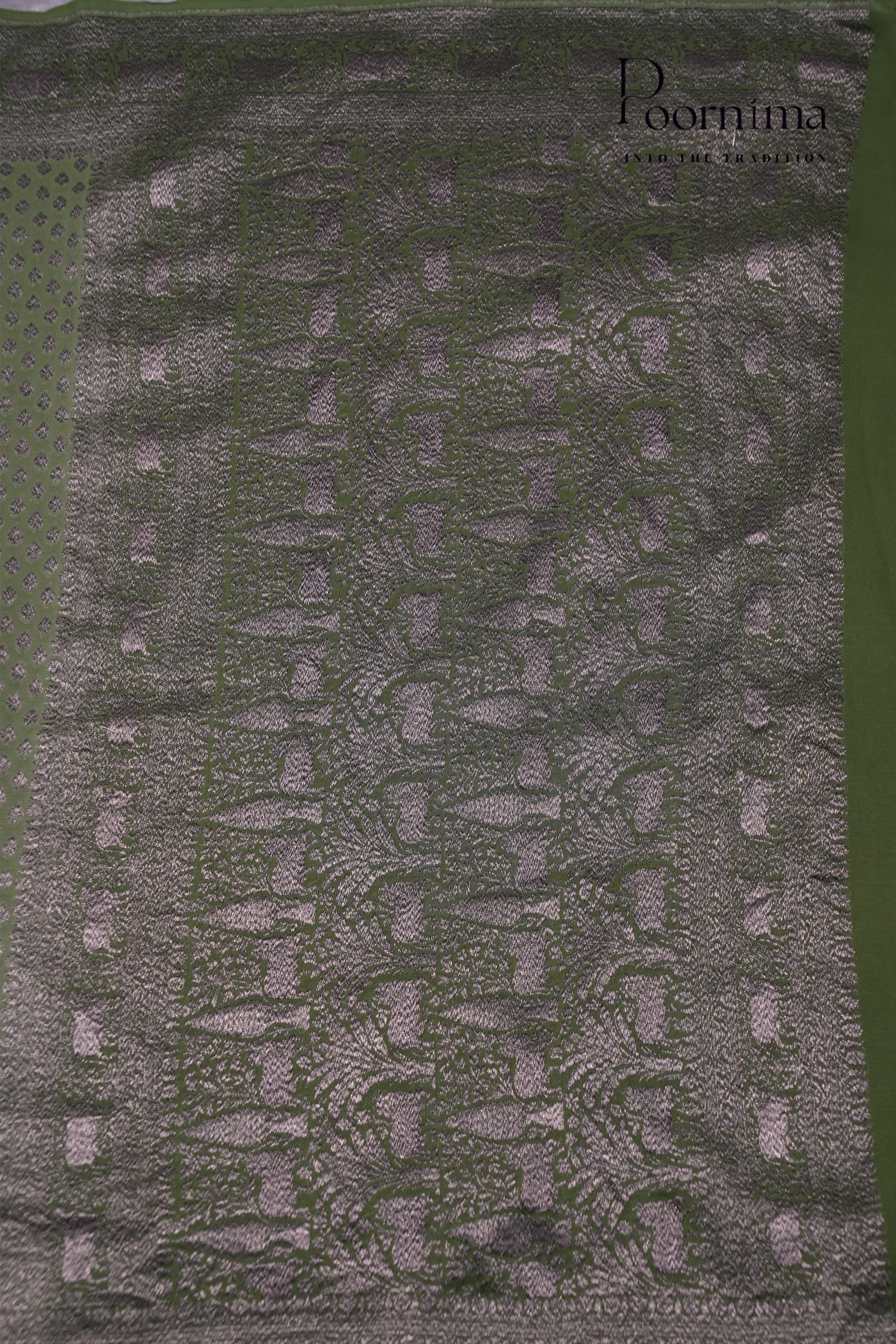 BENARASI GEORGETTE SAREE-GREEN