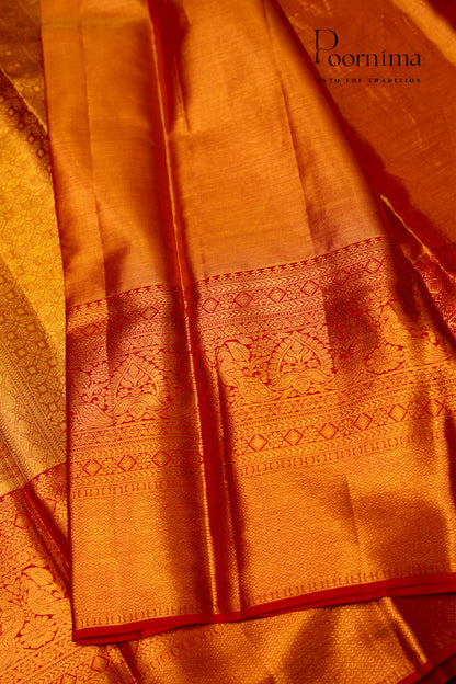 VINTAGE KANJEEVARAM- FLAMINGO PINK