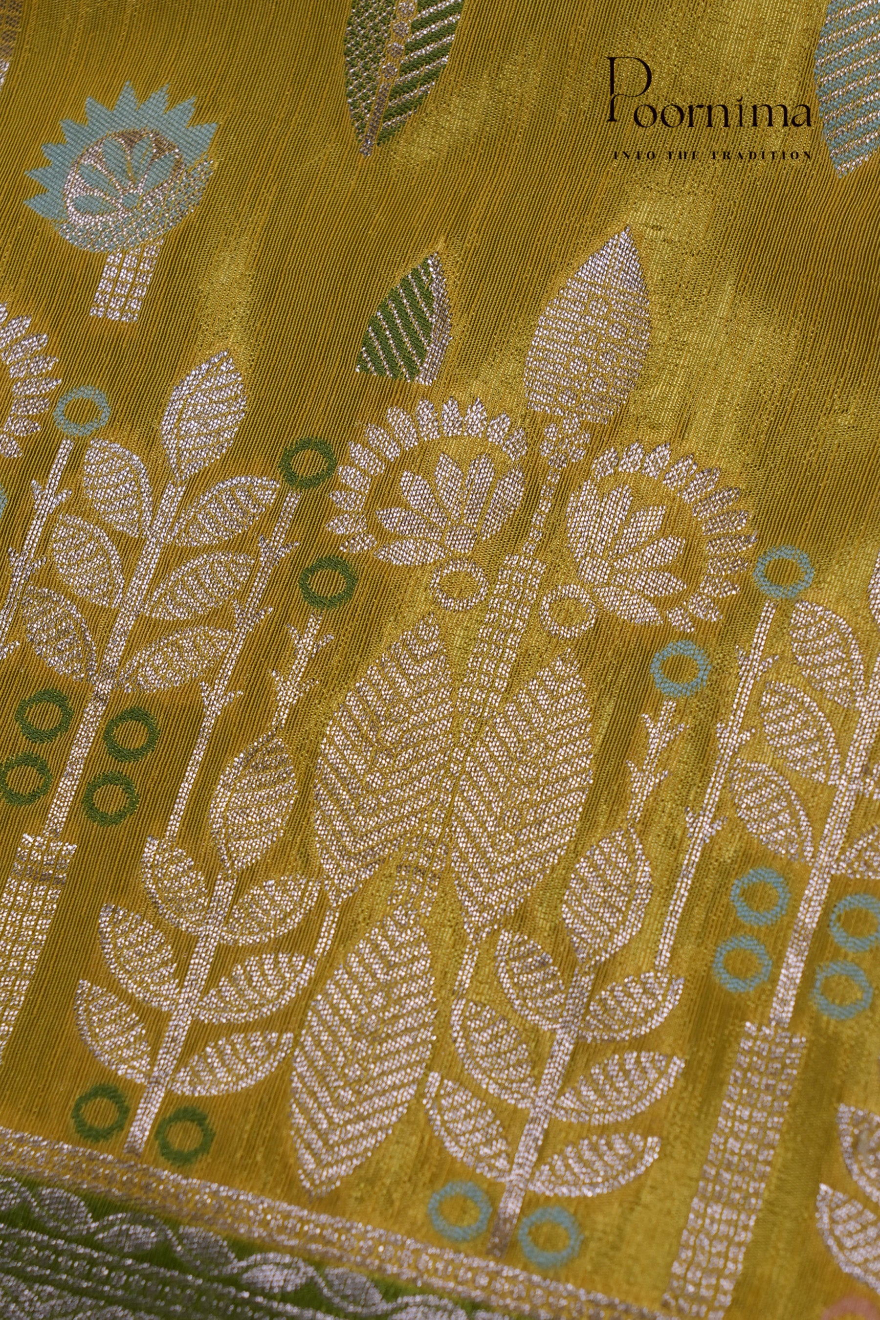 BENARASI PATTU SAREE-LEMON YELLOW