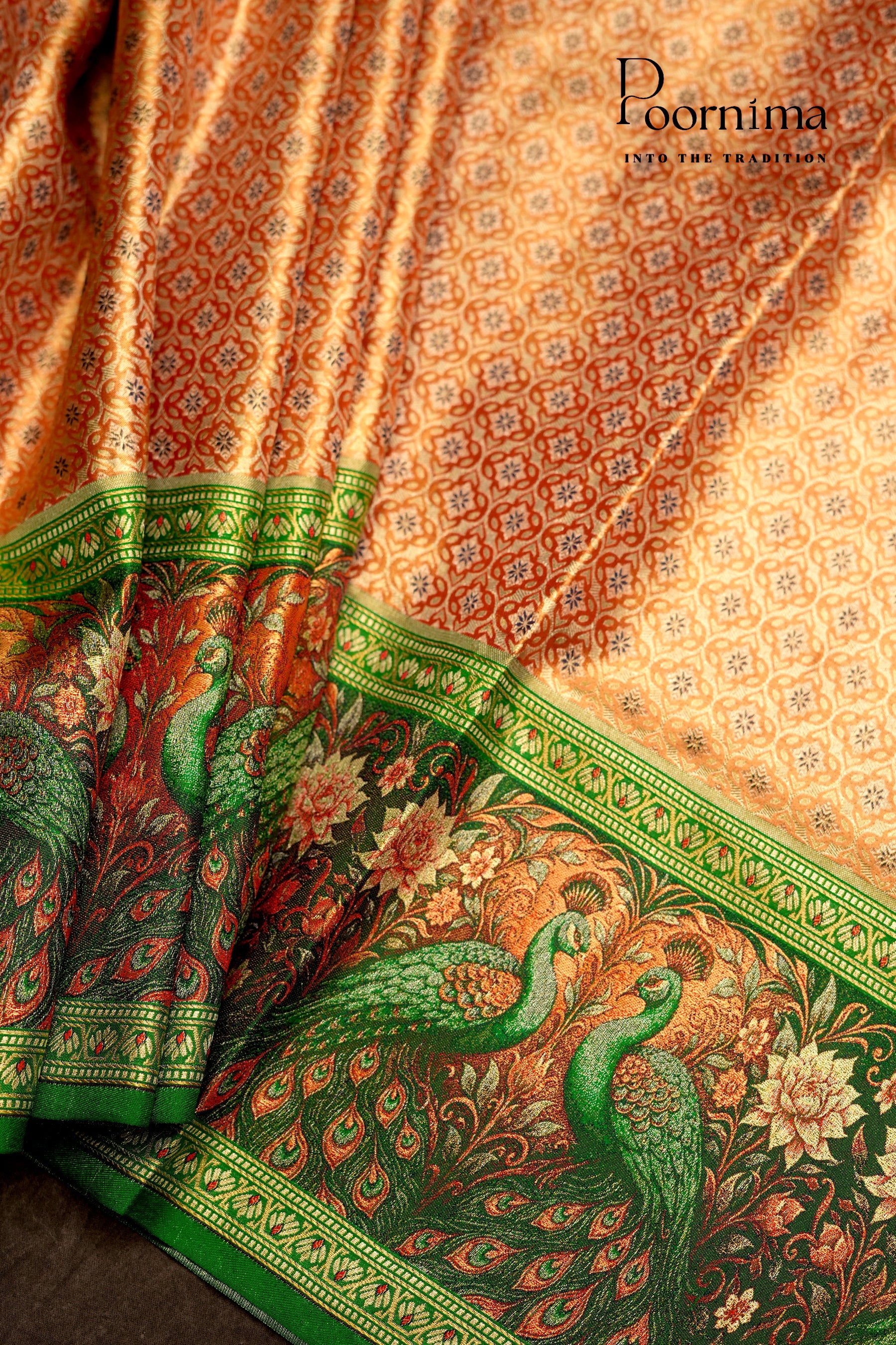 VINTAGE KANJEEVARAM-PUMPKIN