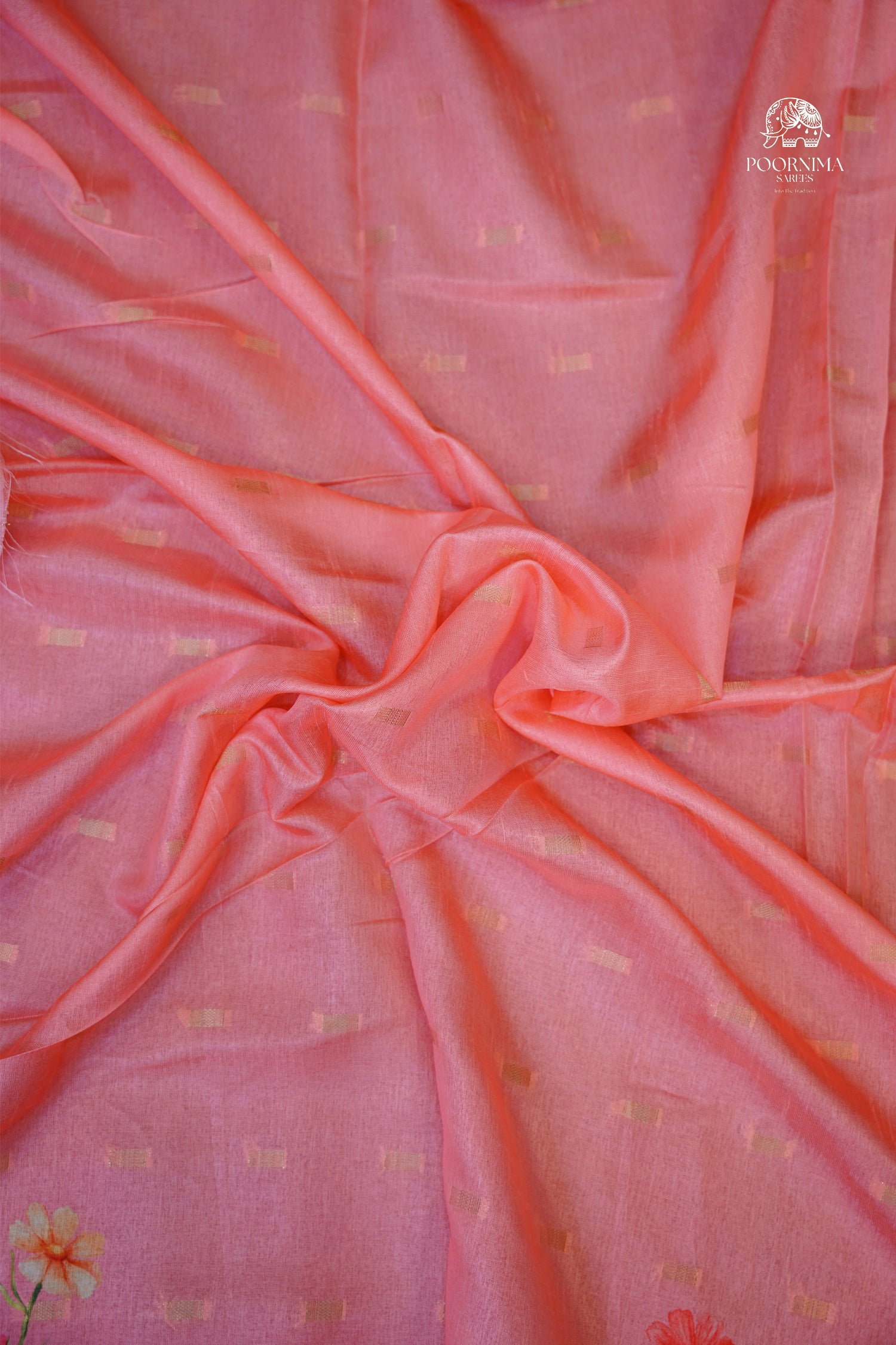 CHANDERI SAREE - BUTTER CREAM