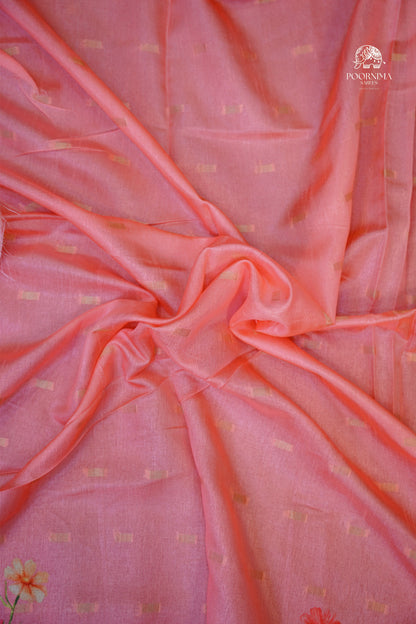 CHANDERI SAREE - BUTTER CREAM