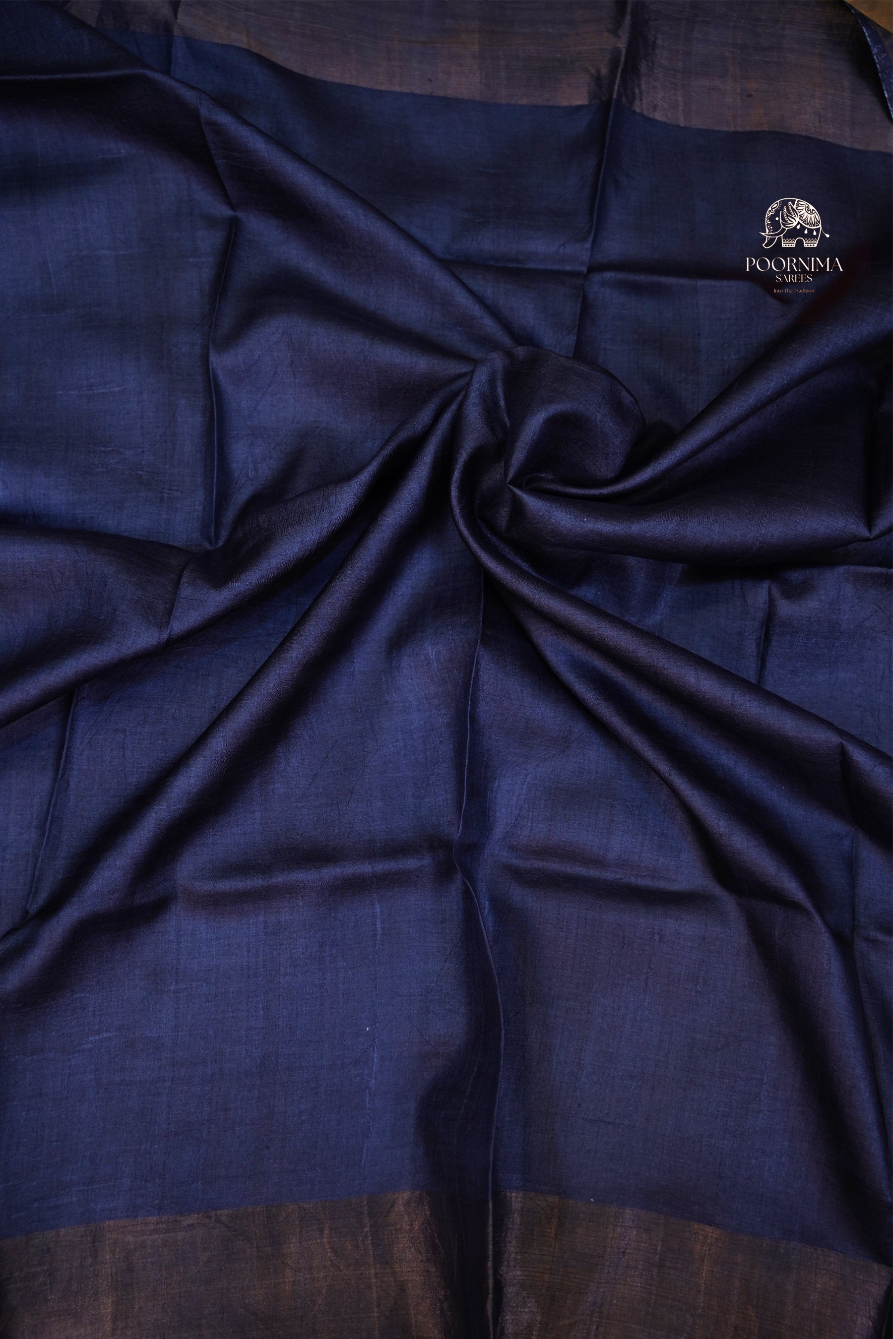 PURE TUSSAR SAREE - GREY