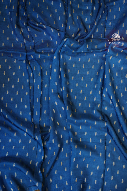 MYSORE CRAPE DIGITAL PRINTED SAREE -SKY BLUE