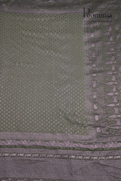 BENARASI GEORGETTE SAREE-GREEN