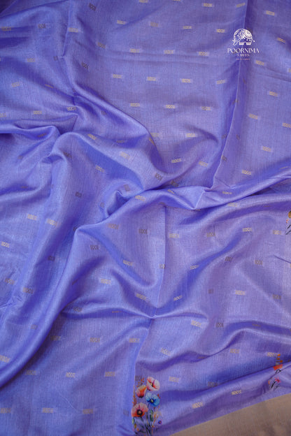 CHANDERI SAREE- VIOLET