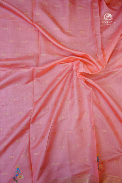 CHANDERI SAREE - BEIGE CREAM