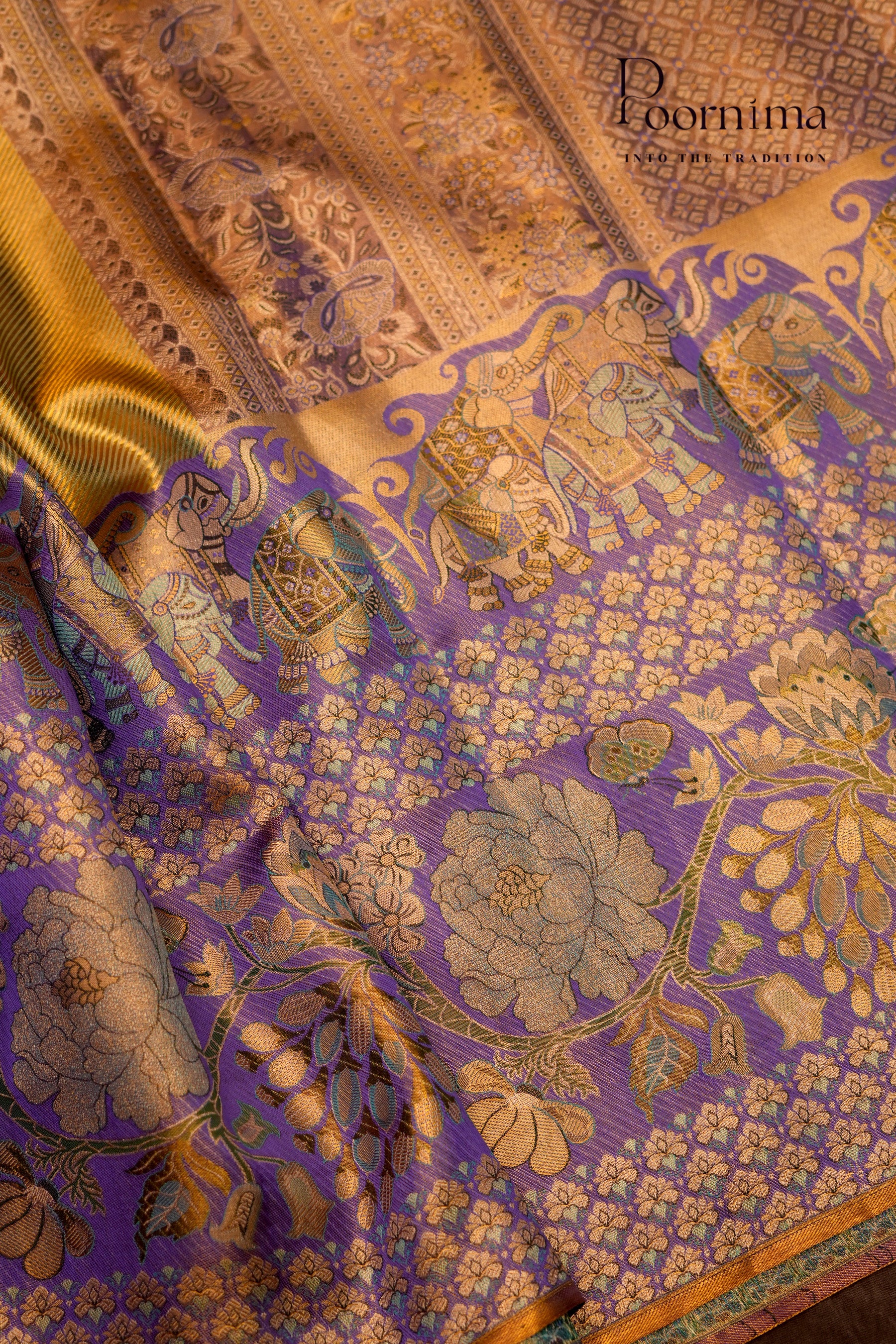 VINTAGE KANJEEVARAM- OLIVE