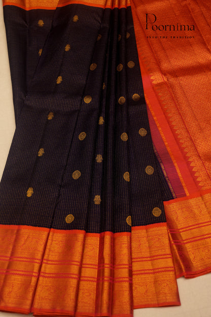 VINTAGE KANJEEVARAM- BLACK