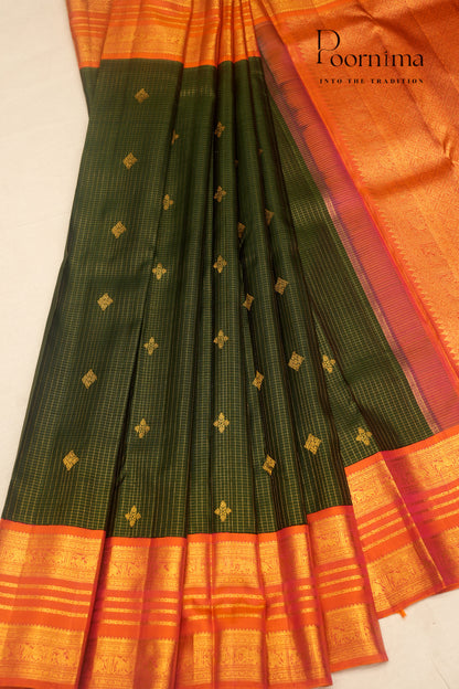 VINTAGE KANJEEVARAM- GREEN