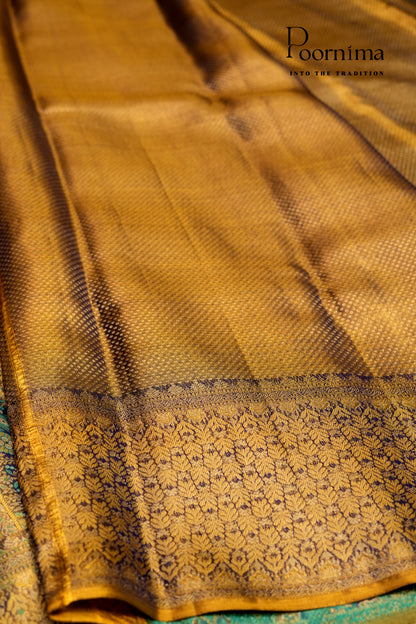 VINTAGE KANJEEVARAM-SEA GREEN