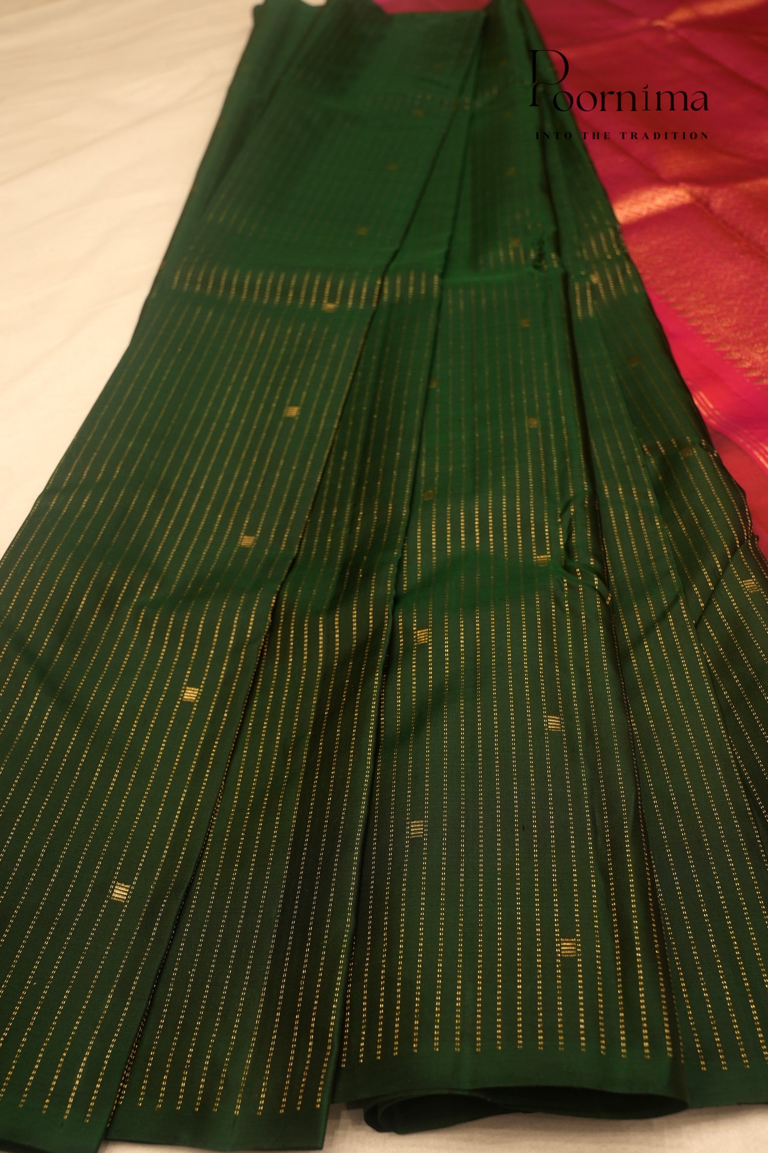 VINTAGE KANJEEVARAM- DARK GREEN