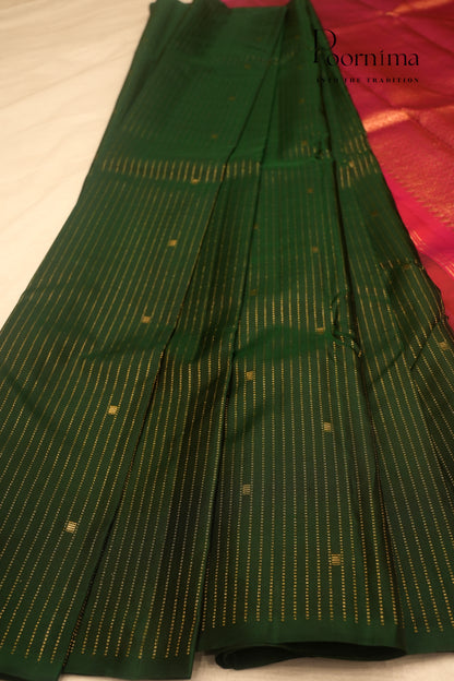 VINTAGE KANJEEVARAM- DARK GREEN