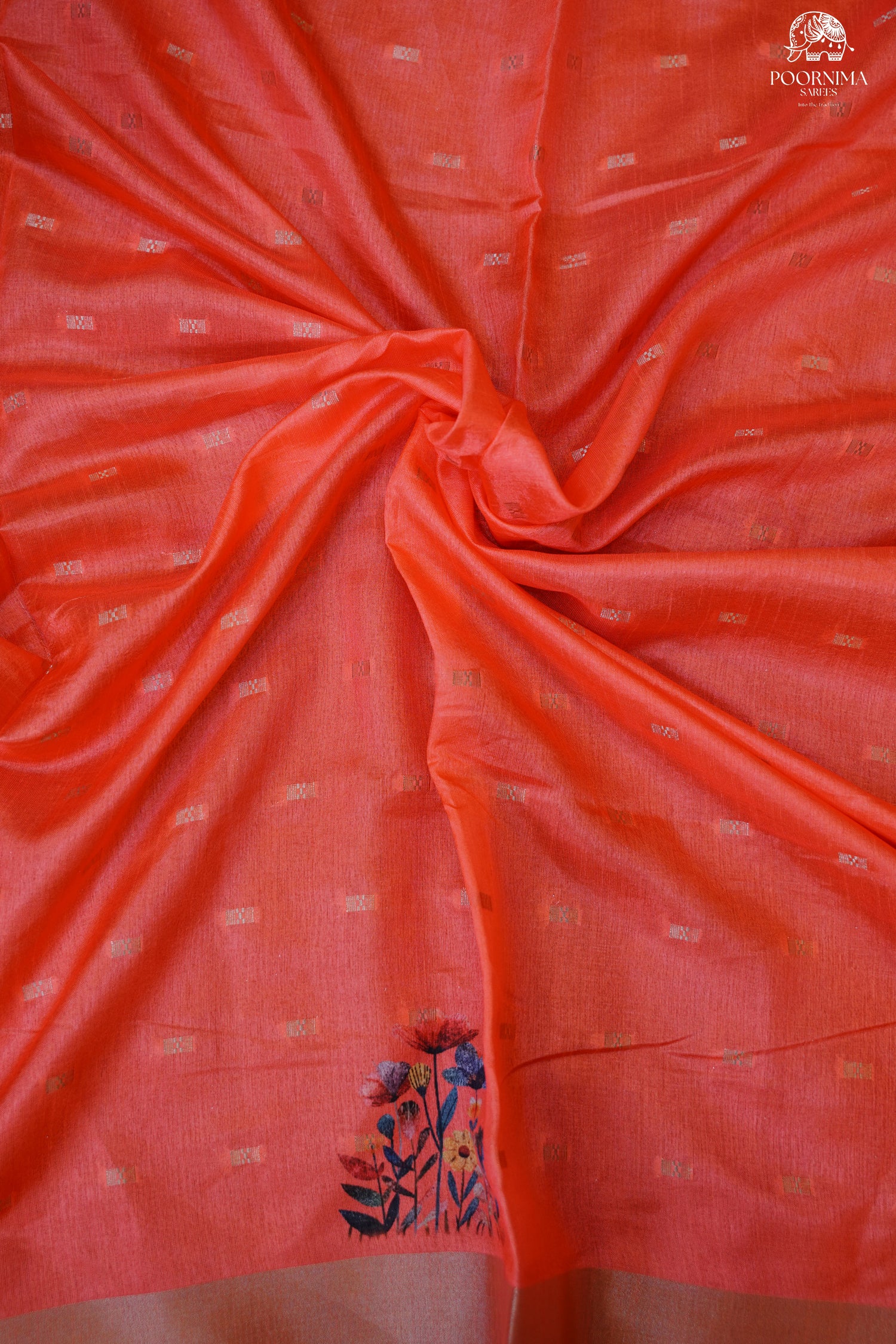 CHANDERI SAREE - BEIGE CREAM