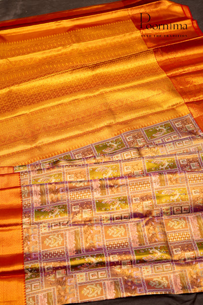 VINTAGE KANJEEVARAM- FLAMINGO PINK