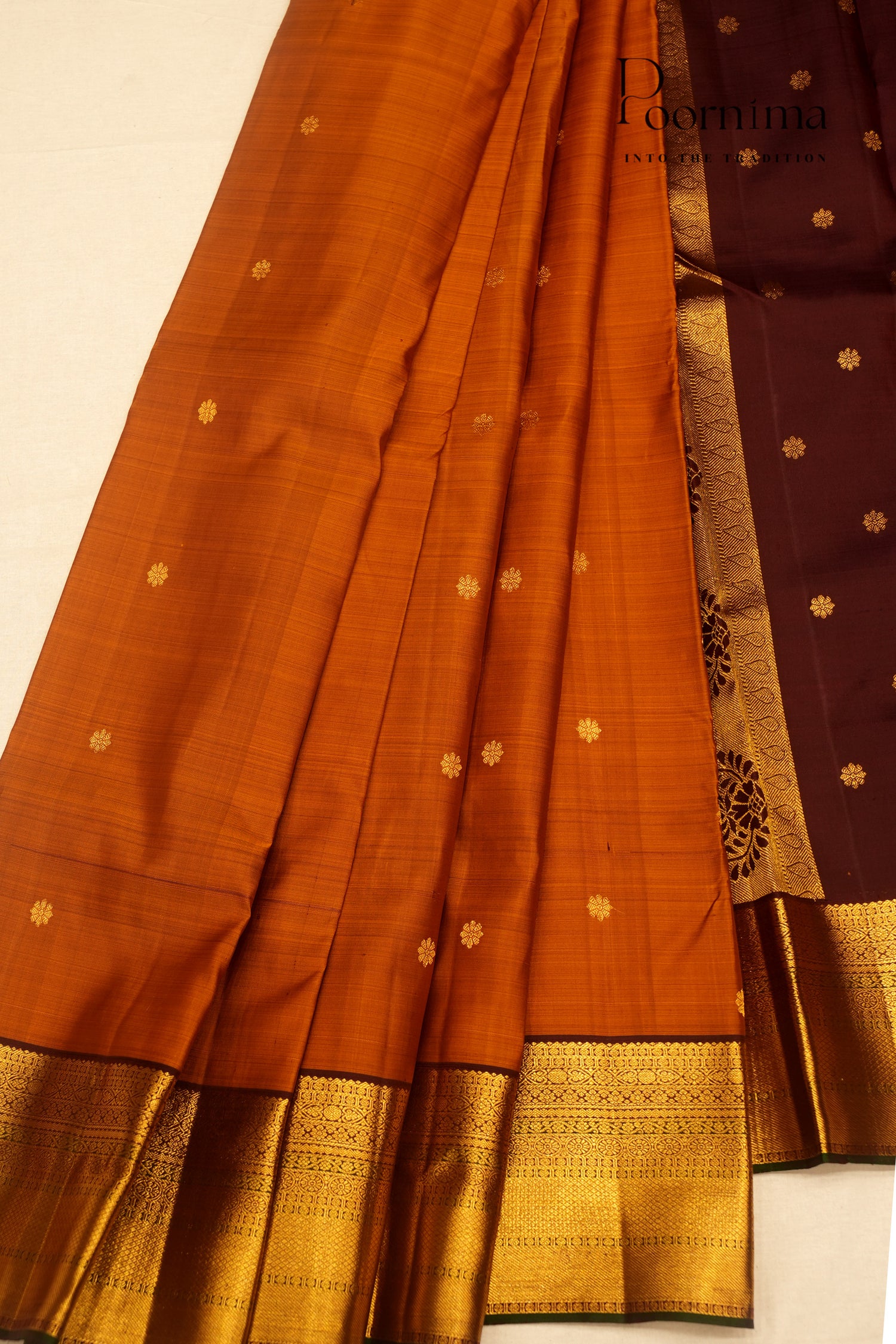 VINTAGE KANJEEVARAM- BROWN