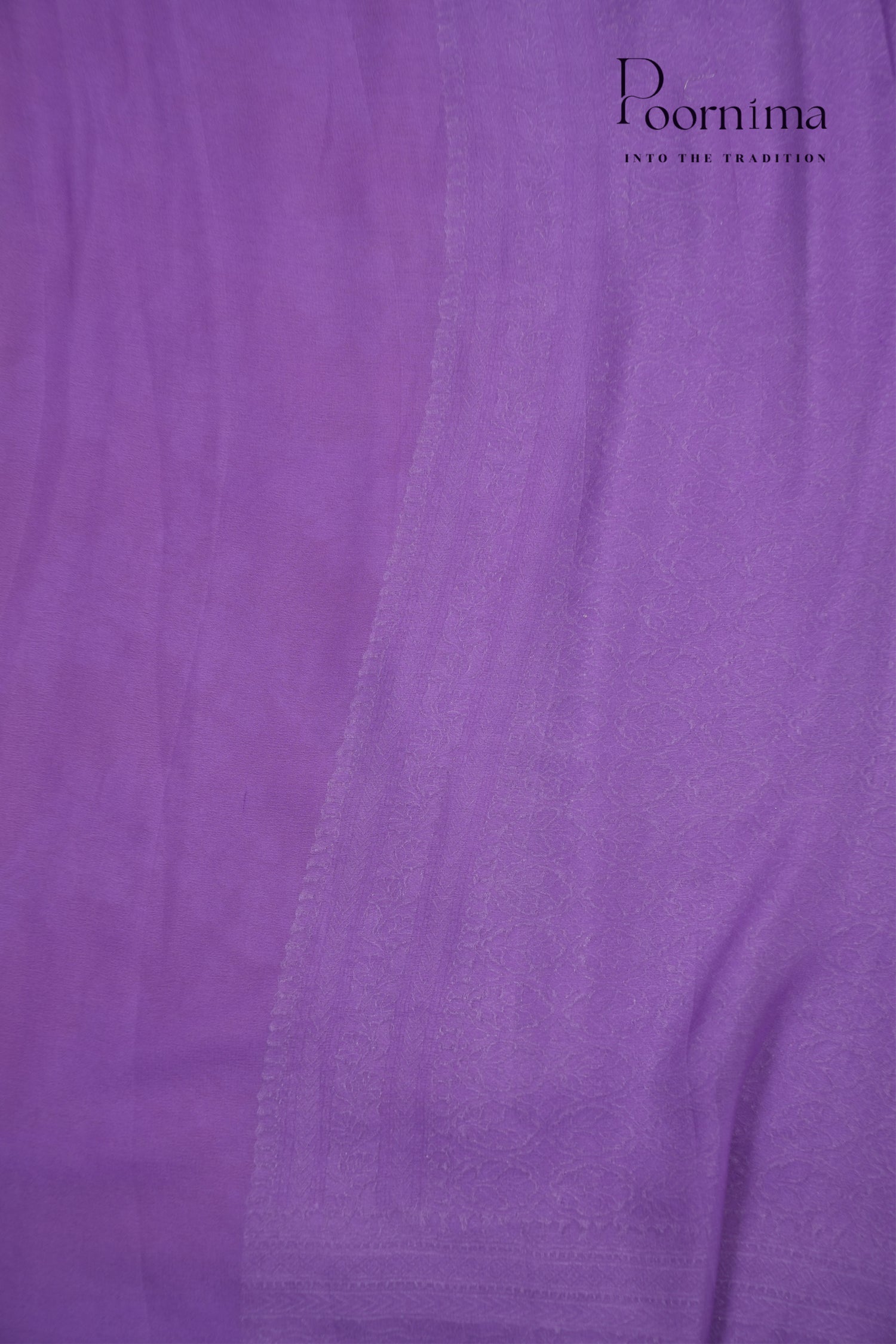 KHADDI GEORGETTE SAREE- PEACH