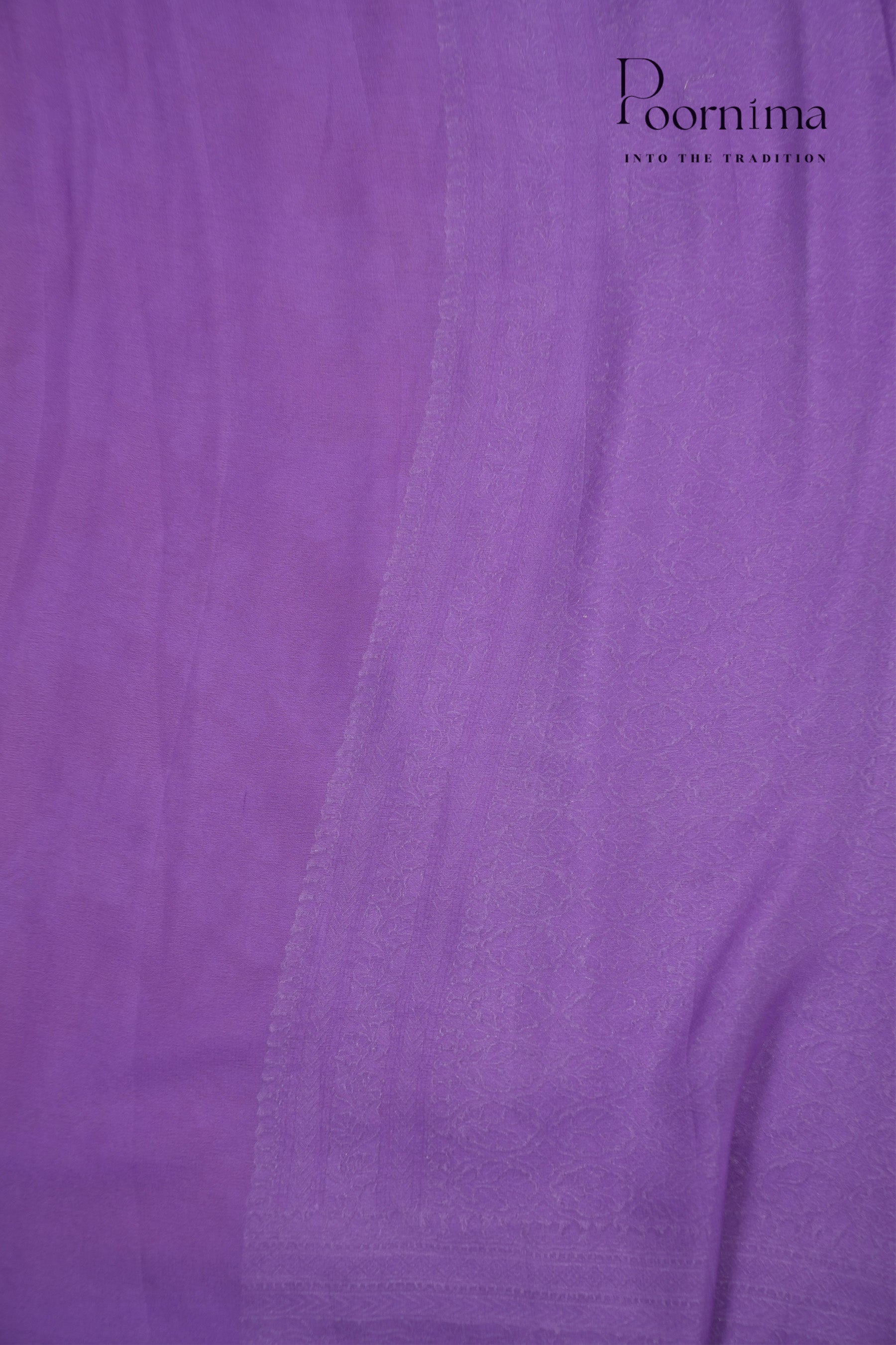 KHADDI GEORGETTE SAREE- PEACH