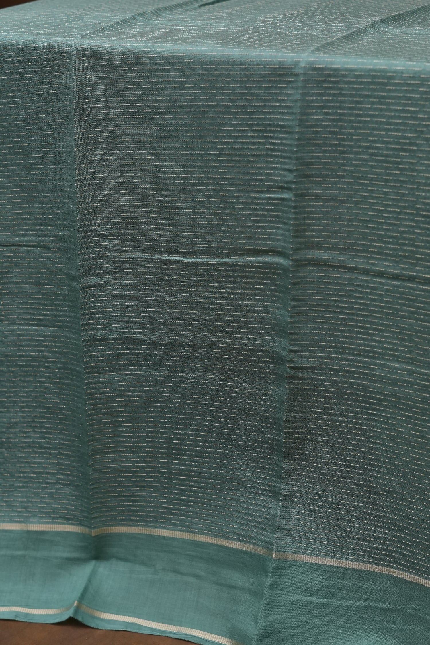 SEMI MYSORE CRAPE SAREE-BRINJAL