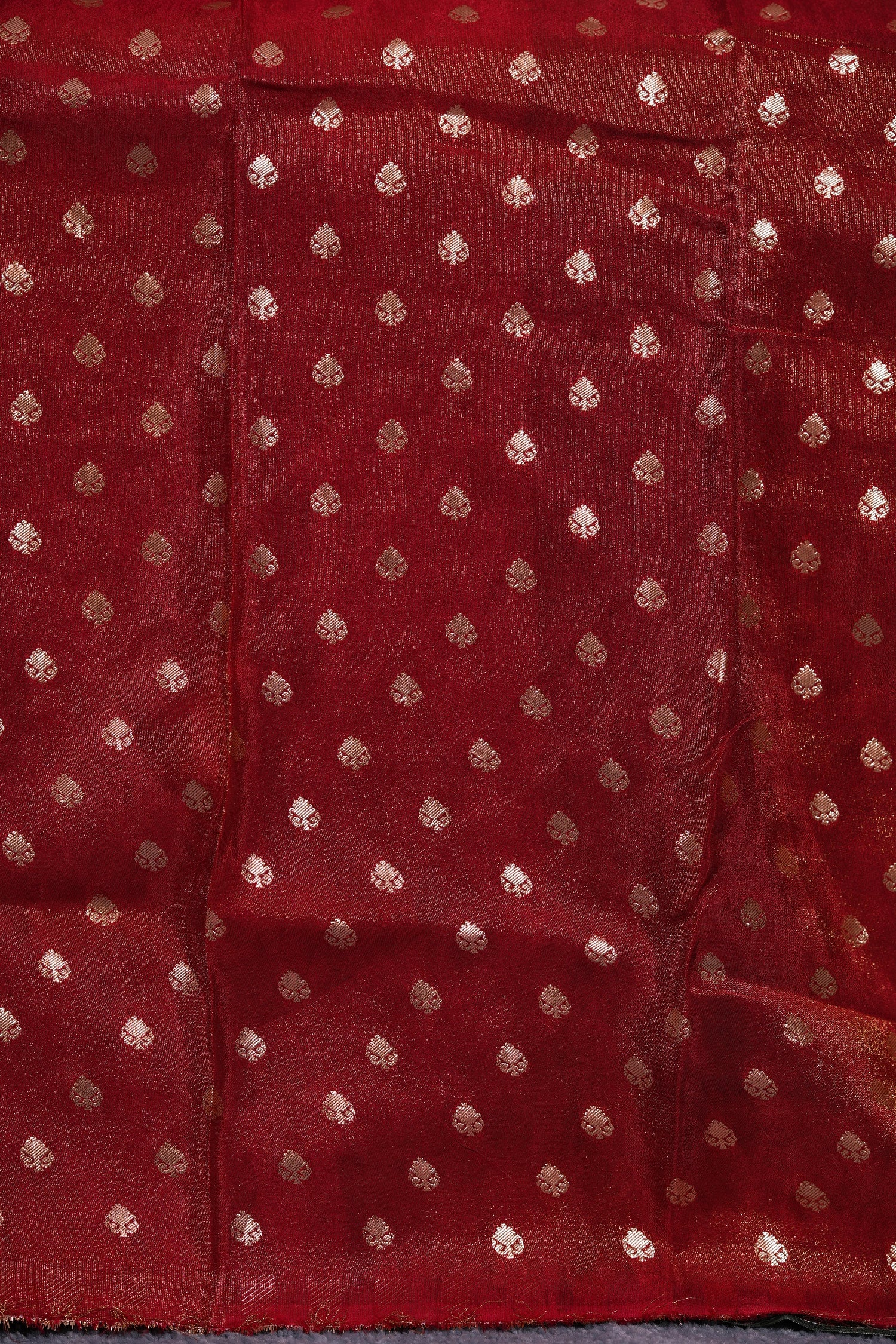 CHINNON GEORGETTE SAREE- HALF WHITE