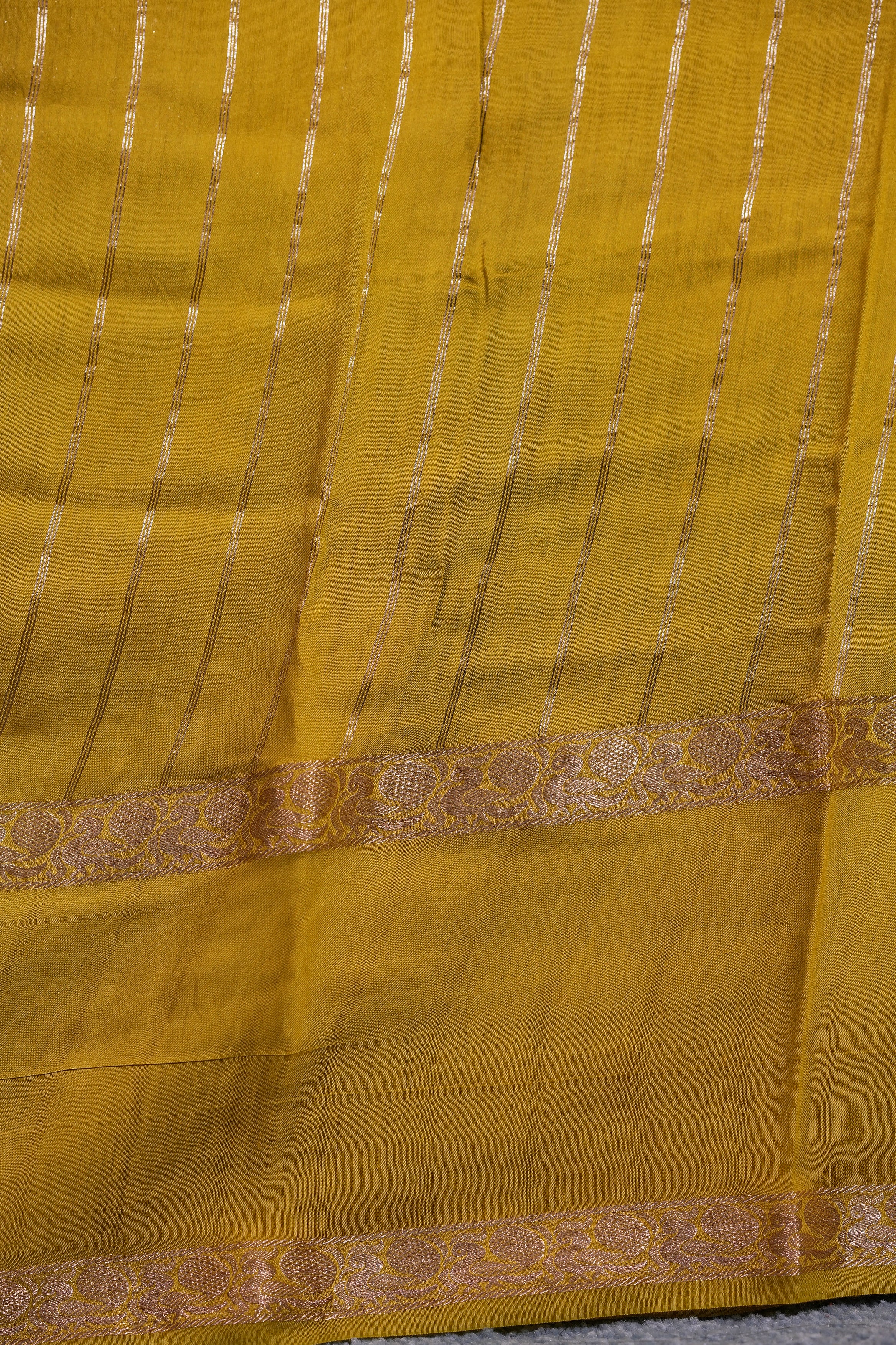 SEMI MYSORE CRAPE SAREE-BLACK