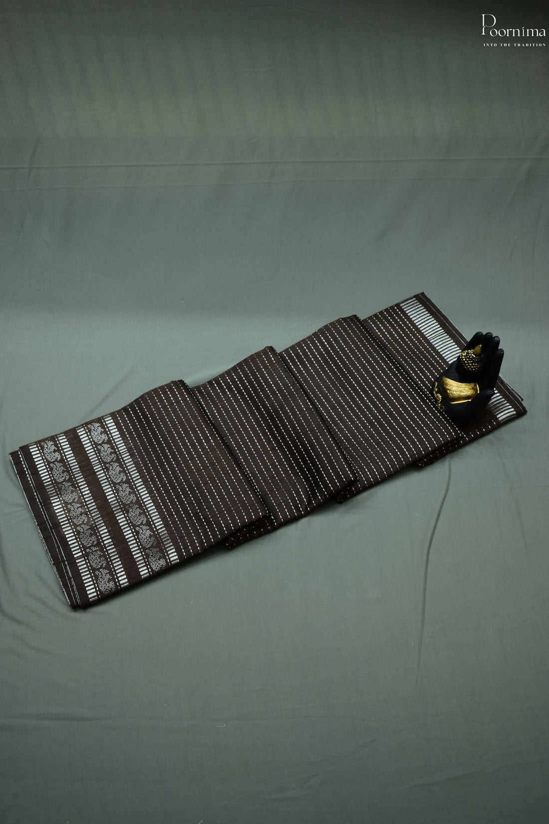 BROWN- DUPIYANA FANCY SAREE