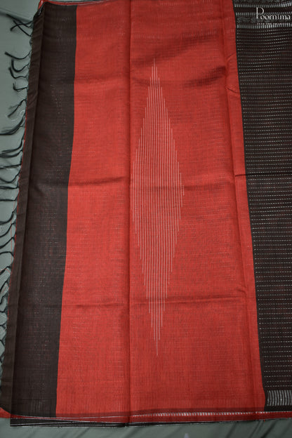 BROWN- DUPIYANA FANCY SAREE