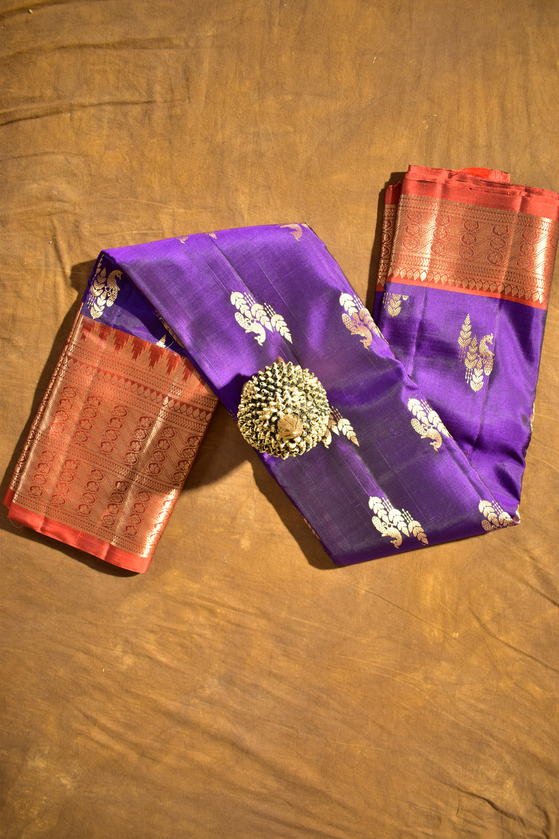 PURE VINTAGE KANCHI PATTU SAREE - KADHAMBARI SILKS