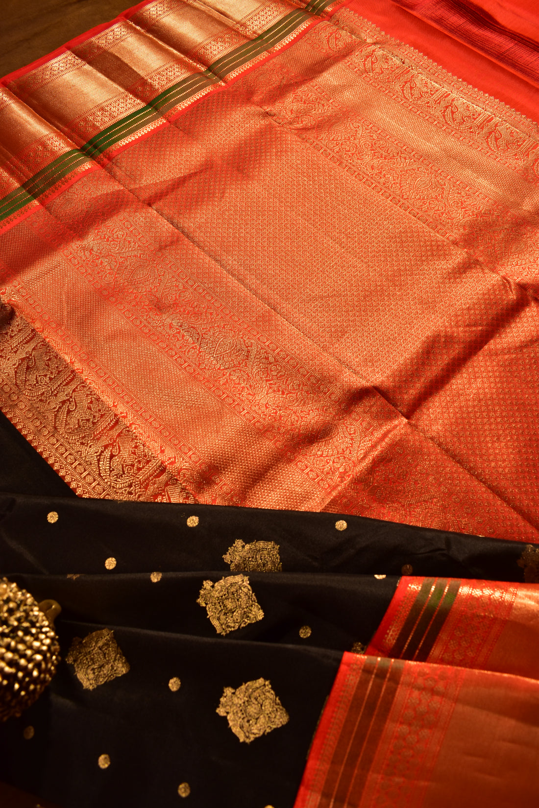 PURE VINTAGE KANCHI PATTU SAREE - KADHAMBARI SILKS