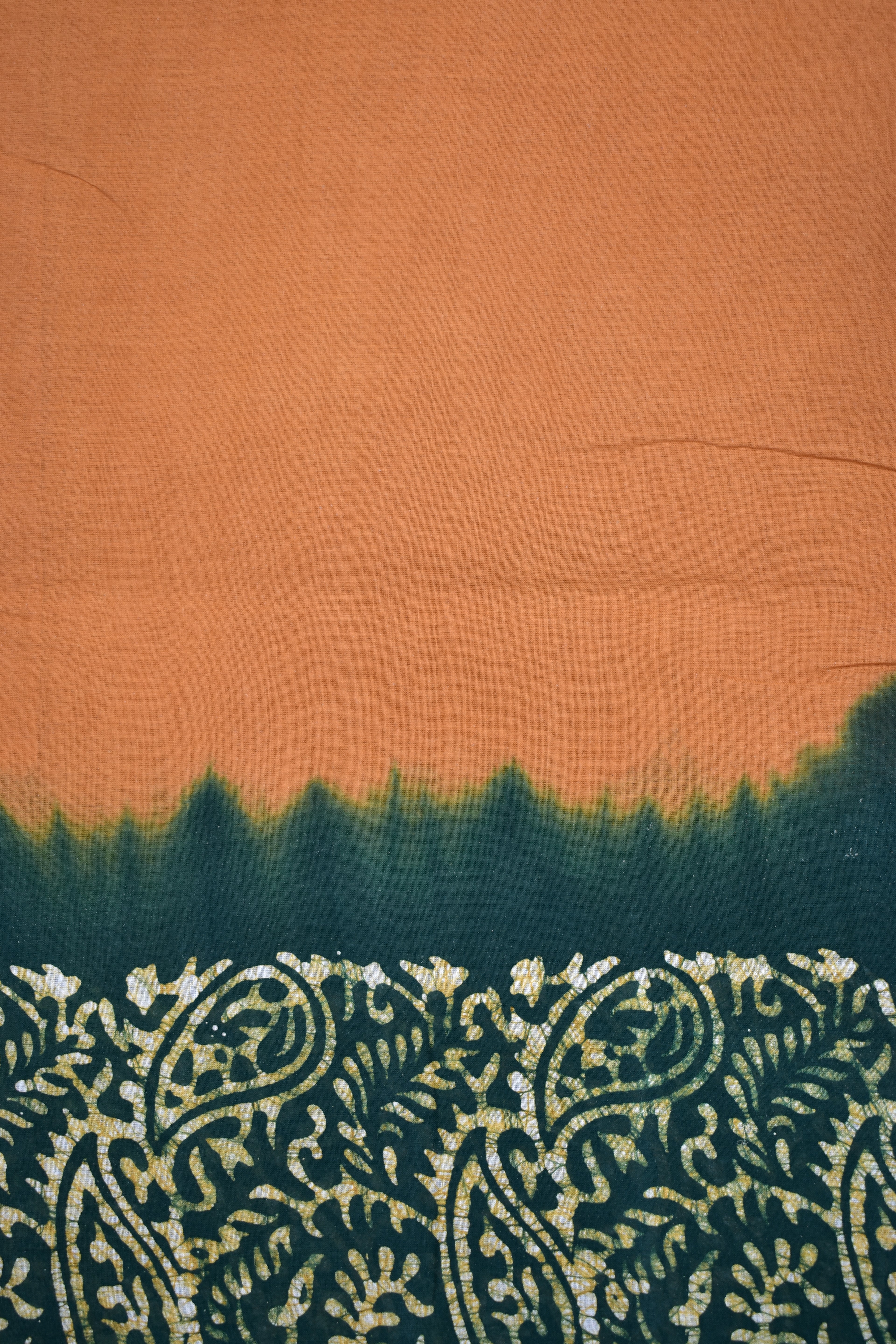 TANGERINE-COTTON SAREE