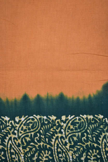 TANGERINE-COTTON SAREE