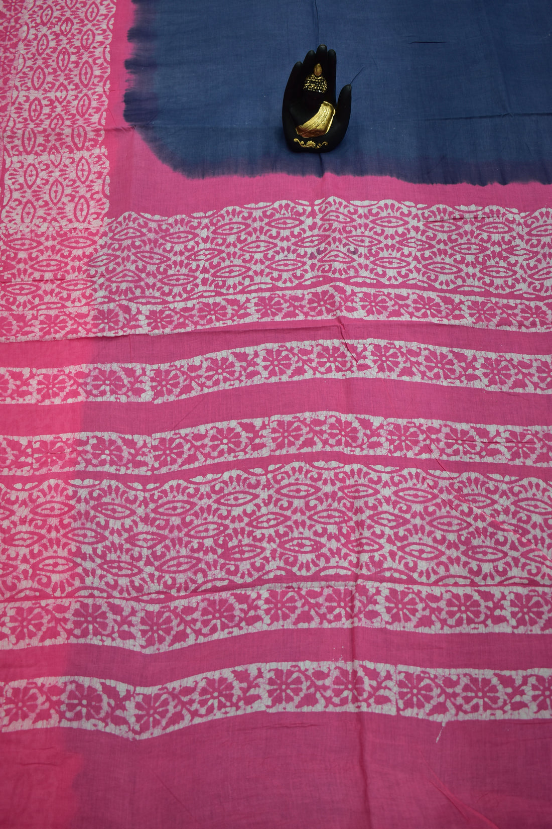 GREY &amp; PINK-COTTON SAREE