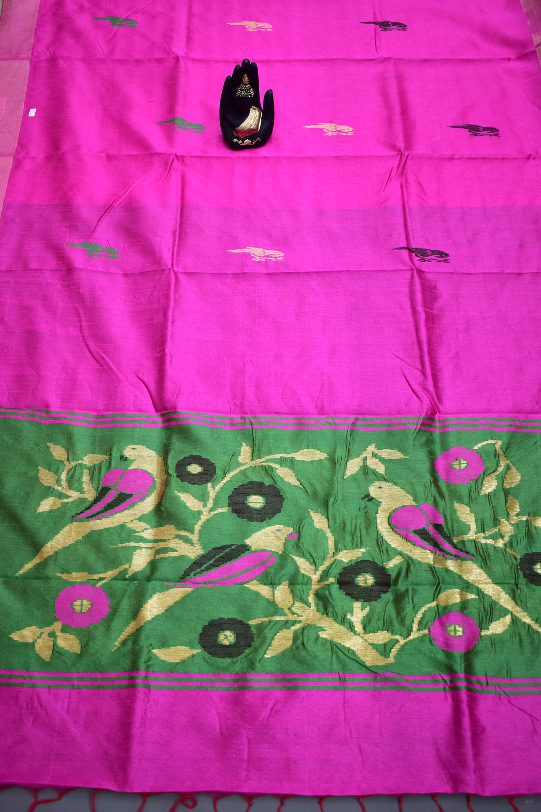 PINK- KHADI PATTU SAREE