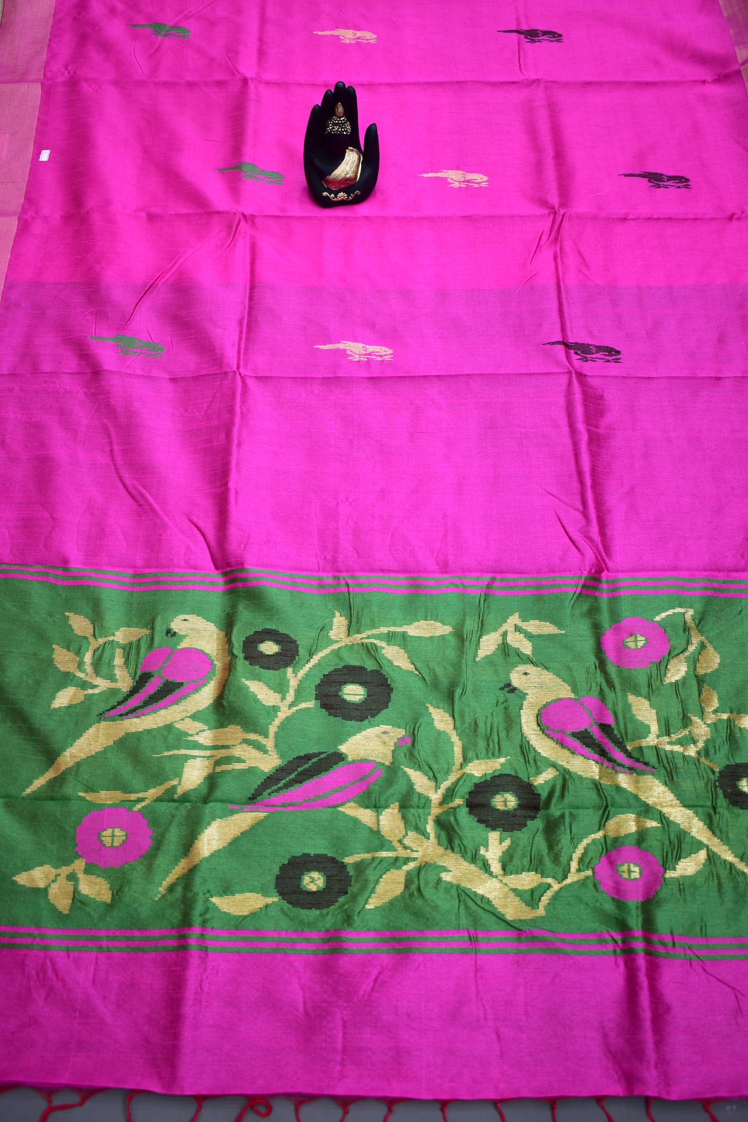 PINK- KHADI PATTU SAREE