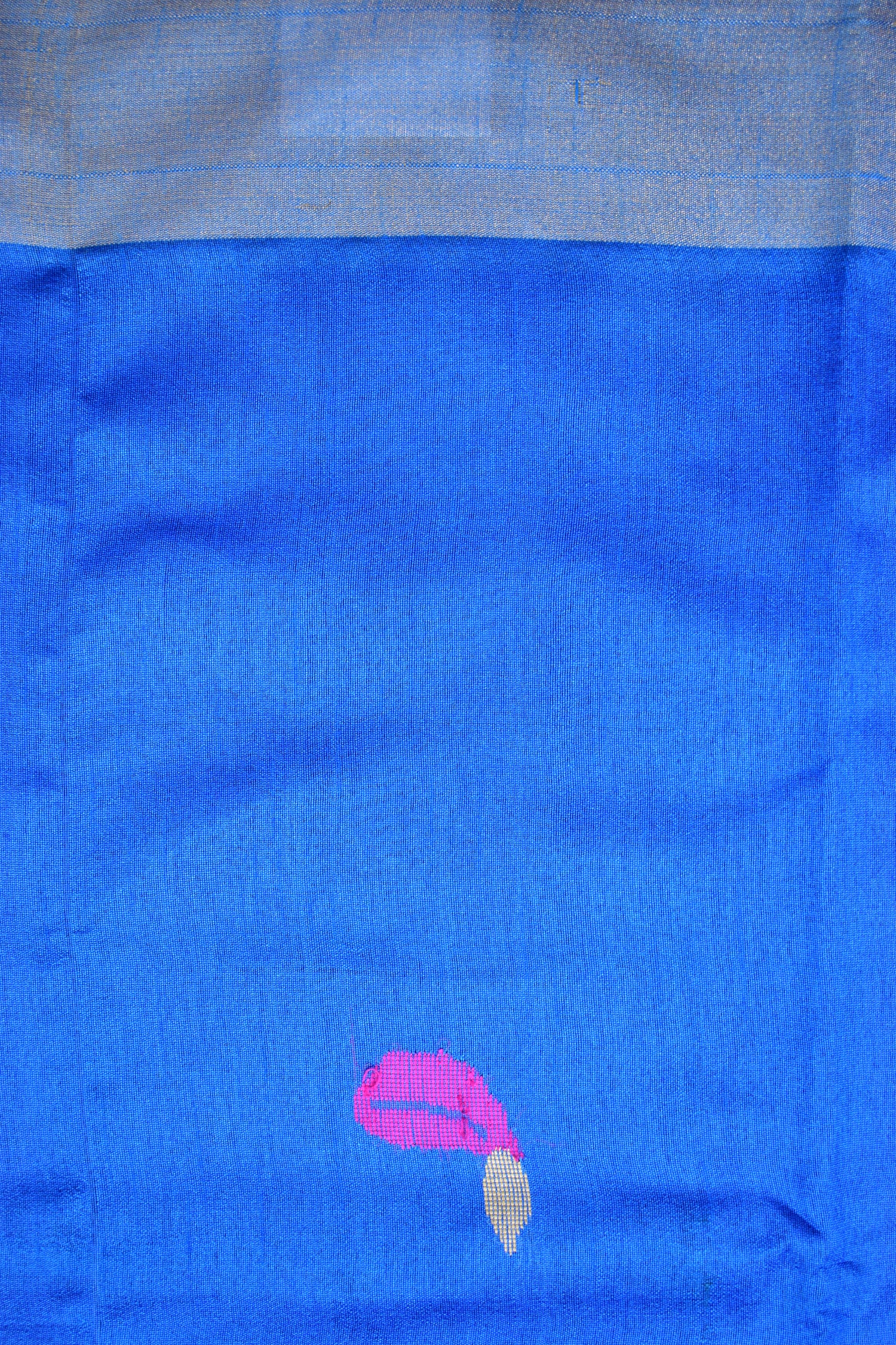 BLUE- KHADI PATTU SAREE
