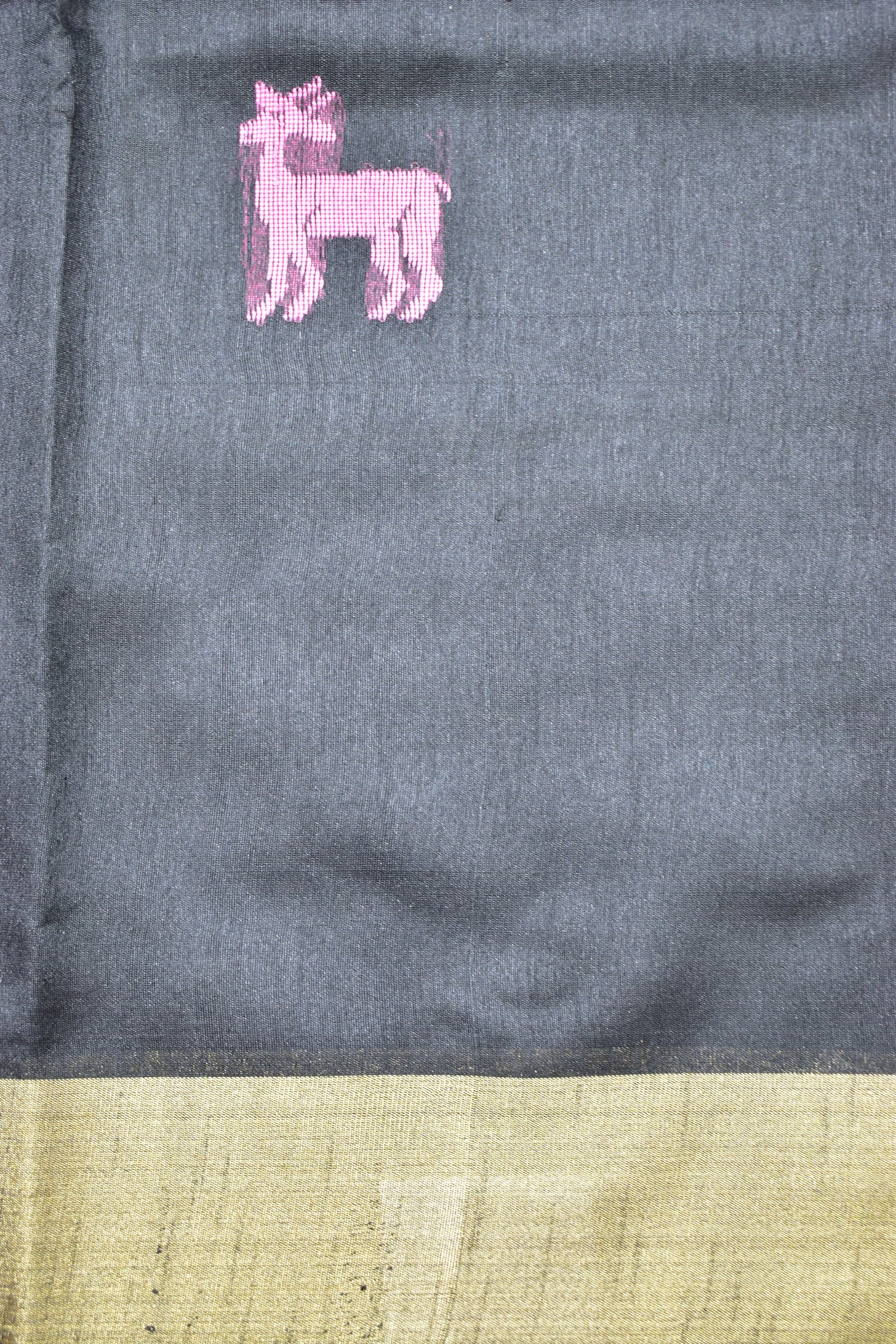 BLACK- KHADI PATTU SAREE