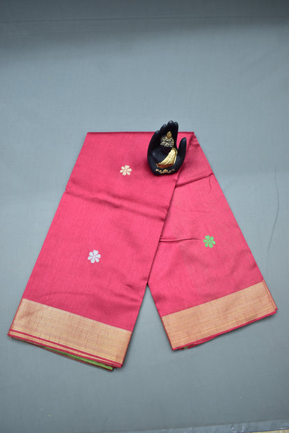MAROON- KHADI PATTU SAREE