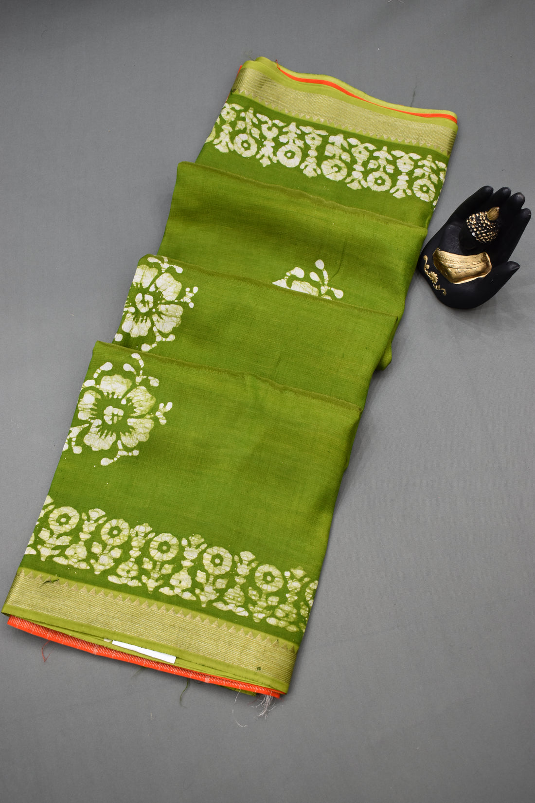 PISTA GREEN- MANGALAGIRI SAREE